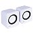 Caixa De Som 2.0 Usb 5v 2x 1w Com Controlador De Volume Branca - Vs-01b - Imagem 3