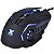 Mouse Gamer Galatica 2400 Dpi Led Azul Cabo Usb 1,8 Metros Trançado - Imagem 3