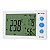 Termo-higrômetro Digital Mt-242a Visor Maior Com Relógio Display Branco - Imagem 1