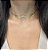Colar Choker fitinha 7 zirconias - Imagem 2