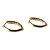 Brinco argola oval click cravejado - Imagem 1