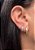 Brinco trio argolinha mini corações zirconia click - Imagem 2
