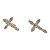 Brinco argola click crucifixo - Imagem 1