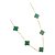 Colar trevo verde - Imagem 1