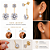 Brinco ear jacket ponto de luz dois em um inspiração Virgínia - Imagem 3