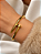 Bracelete pulseira aro prego com fecho dourado - Imagem 2