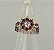 Anel flor de strass base ouro - Imagem 3