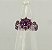 Anel flor de strass base prata - Imagem 5