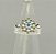 Anel flor de strass base prata - Imagem 1