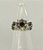 Anel flor de strass base prata - Imagem 10
