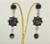 Brinco flor de strass base prata - Imagem 4