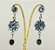 Brinco flor de strass base prata - Imagem 3