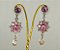 Brinco flor de strass base prata - Imagem 6