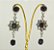 Brinco flor de strass base prata - Imagem 8