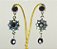Brinco flor de strass base prata - Imagem 2
