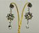 Brinco flor de strass base prata - Imagem 5
