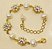 Pulseira flor de strass base ouro - Imagem 3
