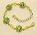 Pulseira flor de strass base ouro - Imagem 8