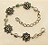 Pulseira flor de strass base prata - Imagem 10