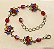 Pulseira flor de strass base prata - Imagem 9