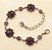 Pulseira flor de strass base prata - Imagem 7