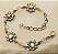 Pulseira flor de strass base prata - Imagem 1