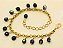 Pulseira de corrente ouro com pingentes - Imagem 4