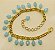 Pulseira de corrente ouro com pingentes - Imagem 3