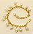 Pulseira de corrente ouro com pingentes - Imagem 6