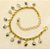 Pulseira de corrente ouro com pingentes - Imagem 2