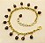 Pulseira de corrente ouro com pingentes - Imagem 10