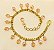 Pulseira de corrente ouro com pingentes - Imagem 9