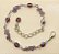 Pulseira partezinhas com pedras - Imagem 3