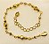 Pulseira de partezinhas com cristal - Imagem 1