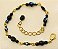 Pulseira de partezinhas com cristal - Imagem 2