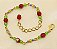 Pulseira de partezinhas com cristal - Imagem 7