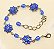 Tornozeleira flor de strass base prata - Imagem 10