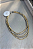 Colar Dourado/Ródio Canutilho menor 5 fios - Imagem 1