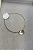 Chocker Dourada Fina Ping. Escovado - Imagem 1