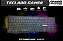 Teclado Gamer Steampunk Kmex Km76  Led rgb Abnt2 usb - Imagem 1