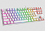 Teclado Mecânico Gamer Branco Ninja LEAP RGB Rainbow  USB Switch Blue - Imagem 1