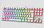 Teclado Mecânico Gamer Branco Ninja LEAP RGB Rainbow  USB Switch Blue - Imagem 4