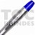 Caneta com marca texto colorido, esferográfica tinta azul, corpo com detalhe colorido - Imagem 6