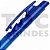 Caneta plástica translúcida colorida, esferográfica azul, corpo, acionador e clipe nas mesmas cores - Imagem 3