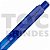 Caneta plástica translúcida colorida, esferográfica azul, corpo, acionador e clipe nas mesmas cores - Imagem 4