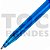 Caneta plástica translúcida colorida, esferográfica azul, corpo, acionador e clipe nas mesmas cores - Imagem 2