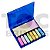 Bloco para anotações com kit de 8 bloquinhos autoadesivos coloridos e estojo em plástico colorido - Imagem 1