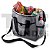 Bolsa térmica 16 litros, em nylon, bolsos frontal e laterais telados, alças e revestimento térmico - Imagem 1