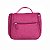 Necessaire em nylon colorido com alça superior, divisórias, bolso externo e gancho para pendurar - Imagem 4
