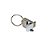 Mini pen drive em aço fosco, giratório, com tampa cromada e argola, com armazenamento de 4GB, 8GB, 16GB ou 32GB - Imagem 3